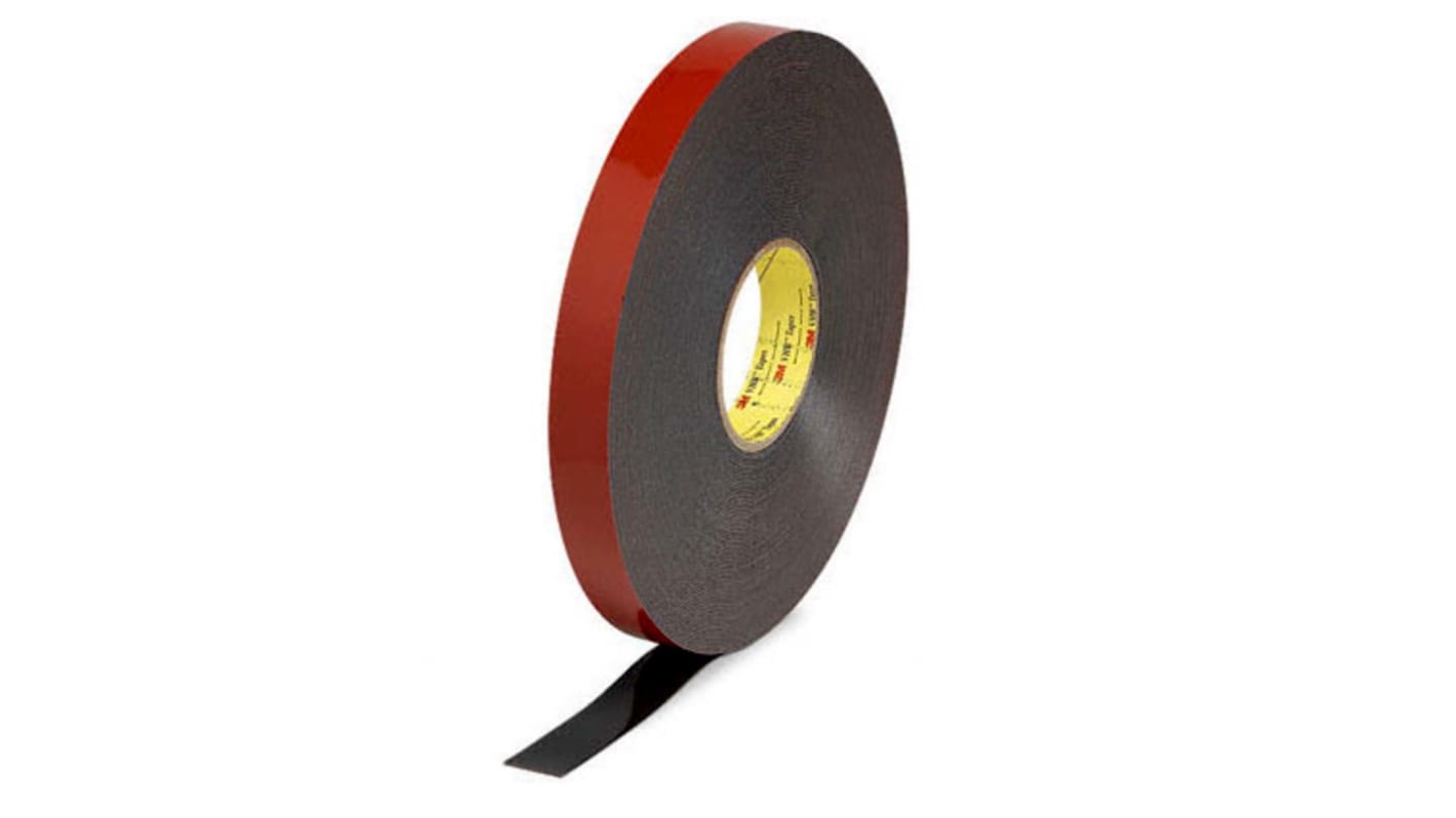 3M 5952F, VHB™ Black Foam Tape, 12mm x 33m, 1.1mm Thick