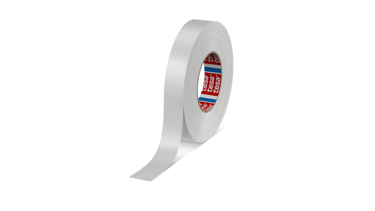 Tesa 4651 Duct Tape, 50m x 25mm, White, Acrylic Coated Finish