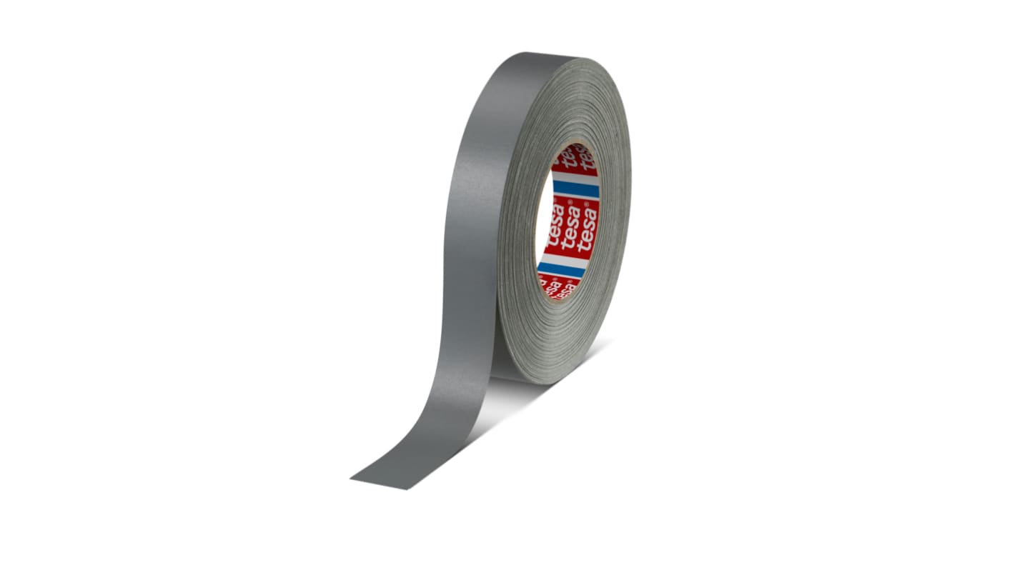 Tesa 4651 Panzerband, Acrylbeschichtetes Tuch Grau, 0.31mm x 25mm x 50m