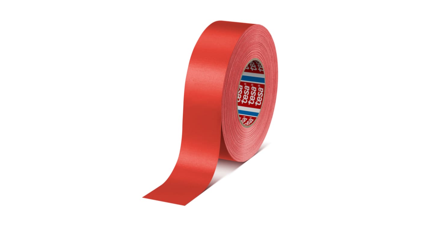 Tesa 4651 Panzerband, Acrylbeschichtetes Tuch Rot, 0.31mm x 50mm x 50m