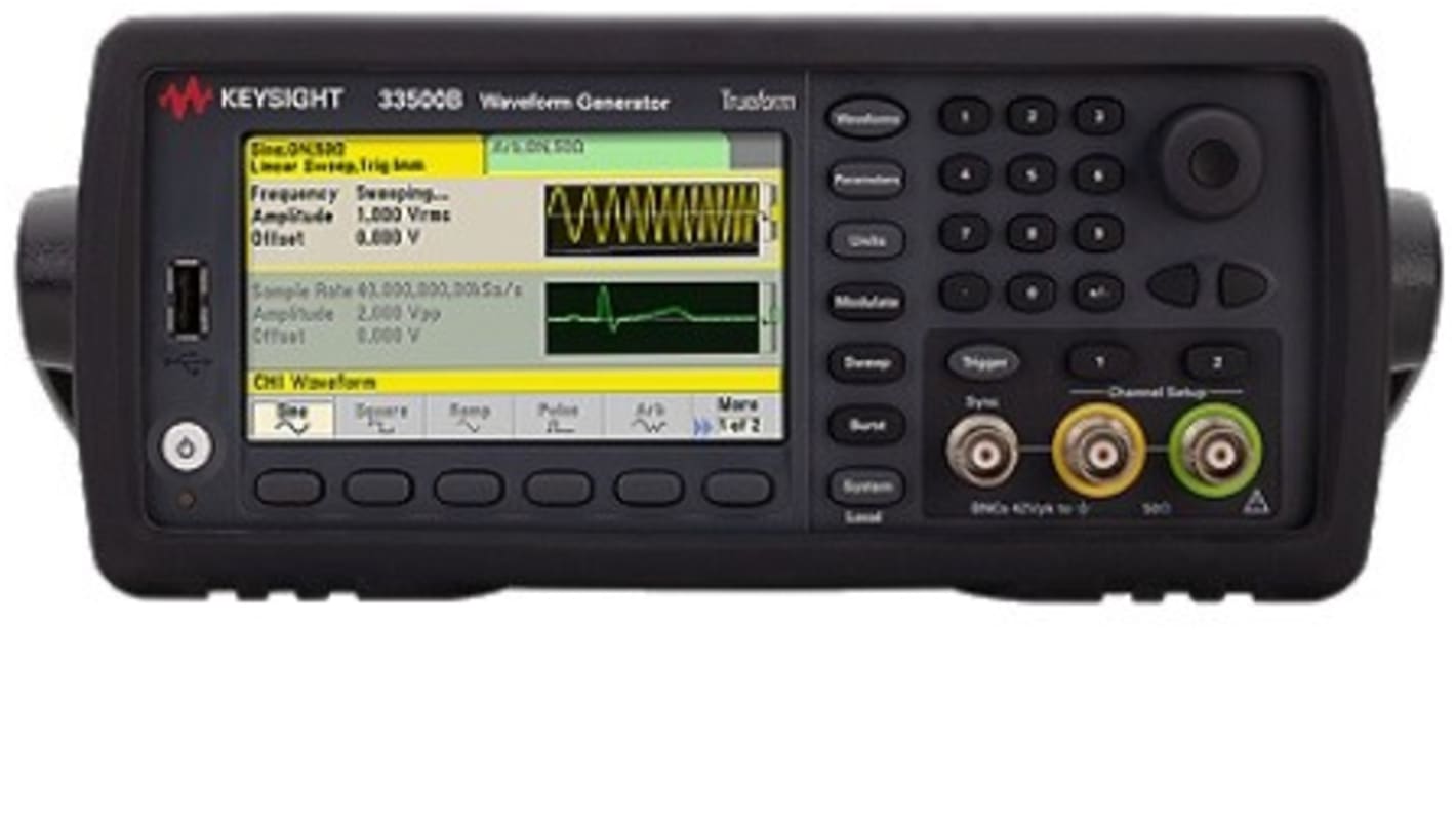 Keysight 33500B Funktionsgenerator, Wobbler 1μHz → 30MHz 1-Kanal Digitalfrequenz, FM-moduliert