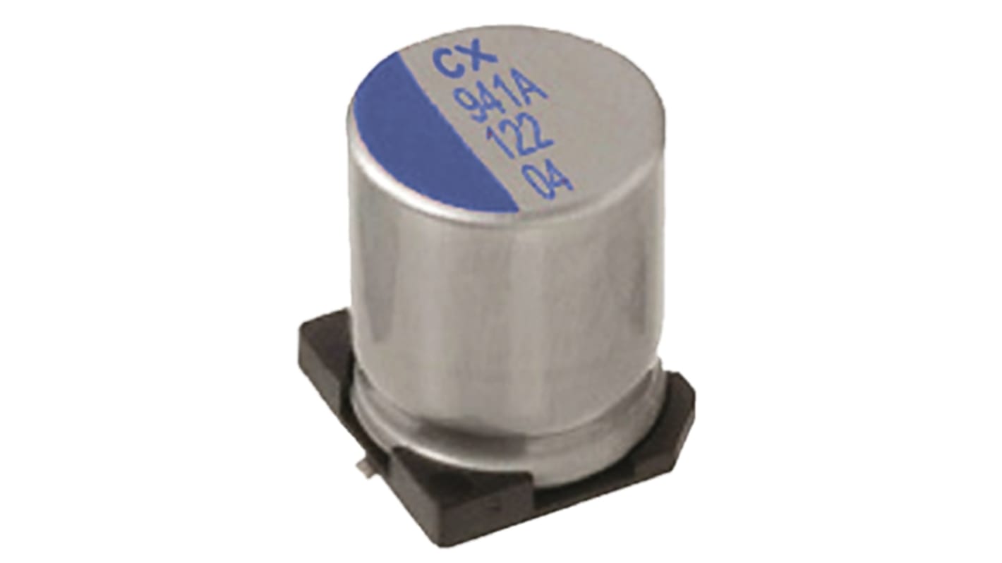 Nichicon 47μF Surface Mount Polymer Capacitor, 50V dc