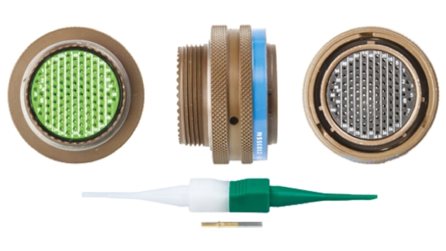 Connecteur cylindrique Mâle, 100 Contacts, Femelle, Souriau Sunbank by Eaton, A sertir