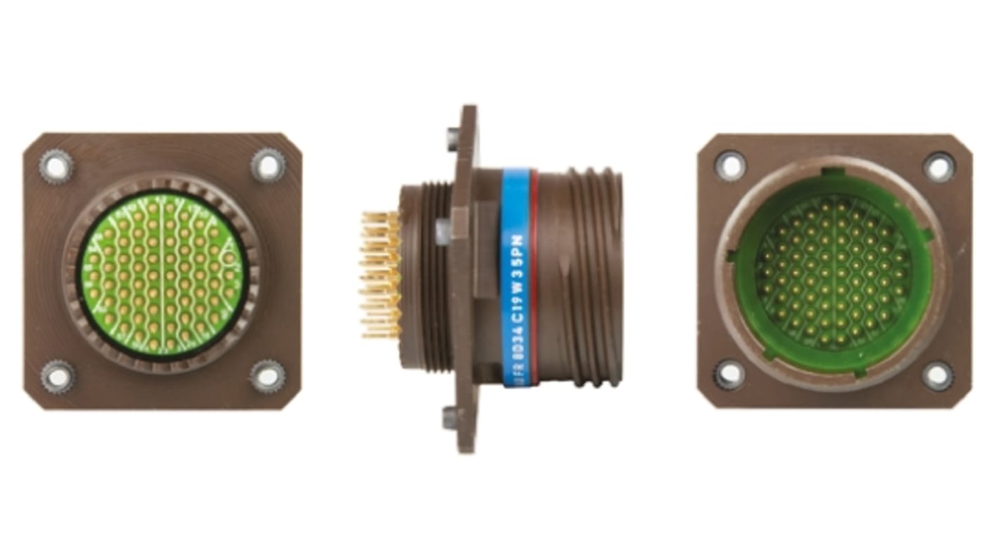 8D34C19W35PN | Souriau, 8D 66 Way Panel Mount MIL Spec Circular ...