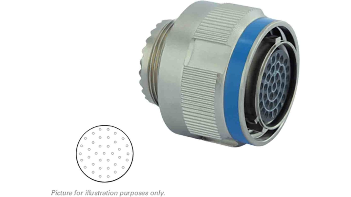 Connecteur cylindrique Mâle, 37 Contacts, Femelle, Souriau Sunbank by Eaton, A sertir