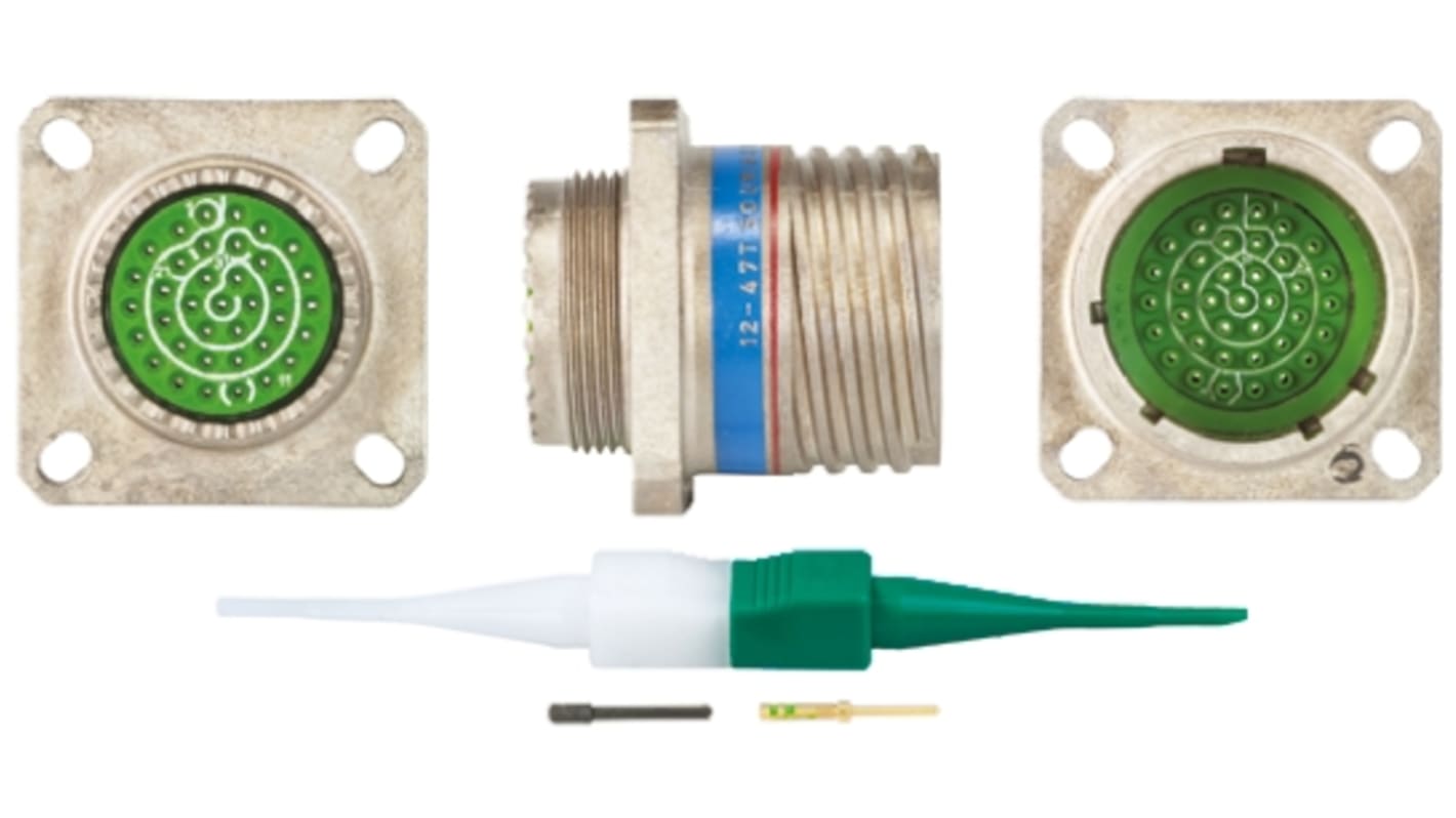 Connecteur cylindrique Femelle, 37 Contacts, Mâle, Souriau