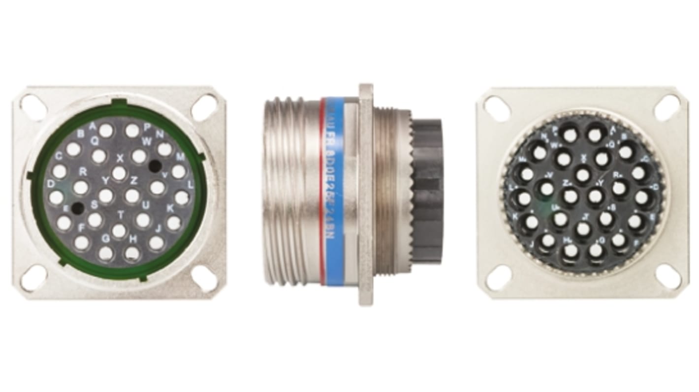 Connecteur cylindrique Femelle, 24 Contacts, Femelle, Souriau Sunbank by Eaton