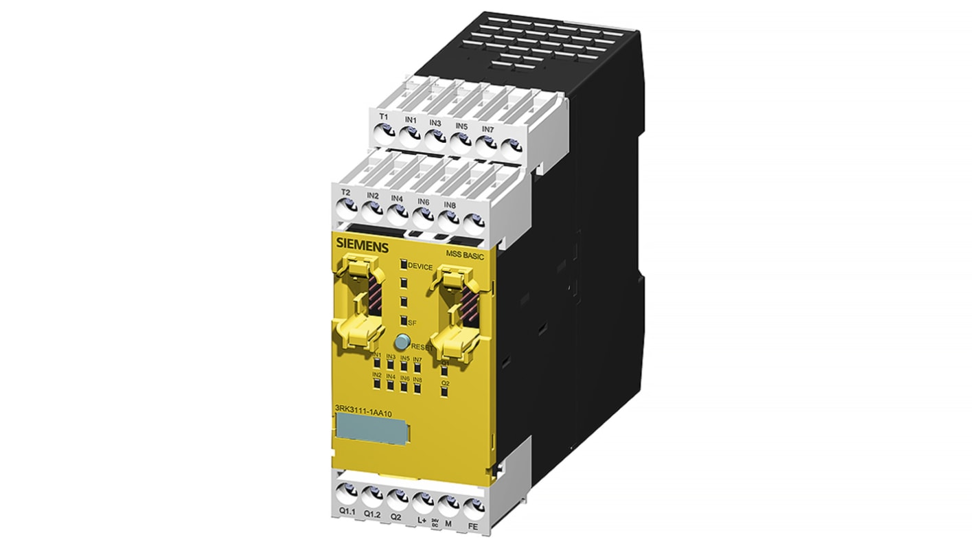 Bezpečnostní modul, řada: 3RK3 8 2 24 V DC, rozsah: SIRIUS Siemens