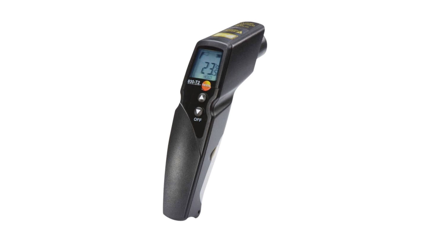 Testo 830-T2 Infrared Thermometer, -30°C Min, ±1.5 °C Accuracy, °C Measurements