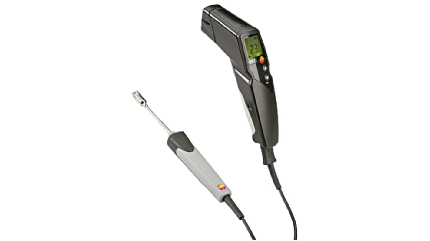Testo 830-T2 Thermomètre Infrarouge - Laser 2 Points - Raccord Sonde Externe - Mesure Précise Sans Contact