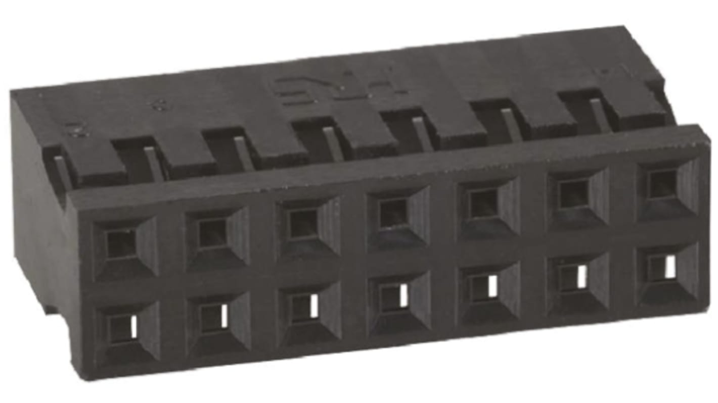 Hirose, A3B Female Connector Housing, 2mm Pitch, 14 Way, 2 Row