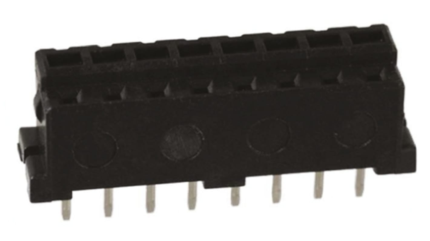 Hirose DF3 Series Straight Through Hole Mount PCB Socket, 8-Contact, 1-Row, 2mm Pitch, Solder Termination