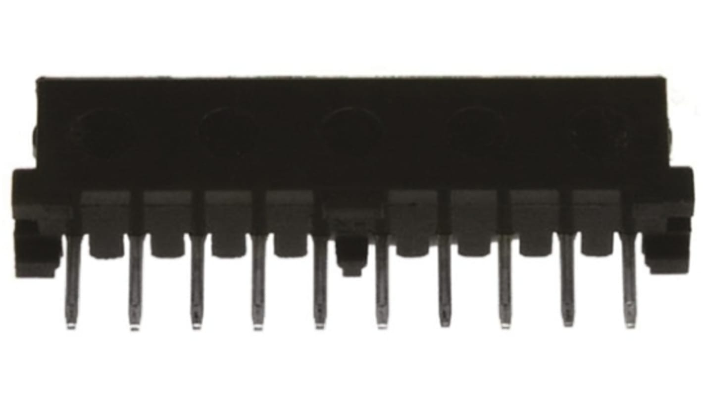 Hirose DF3 Series Straight Through Hole Mount PCB Socket, 10-Contact, 1-Row, 2mm Pitch, Solder Termination