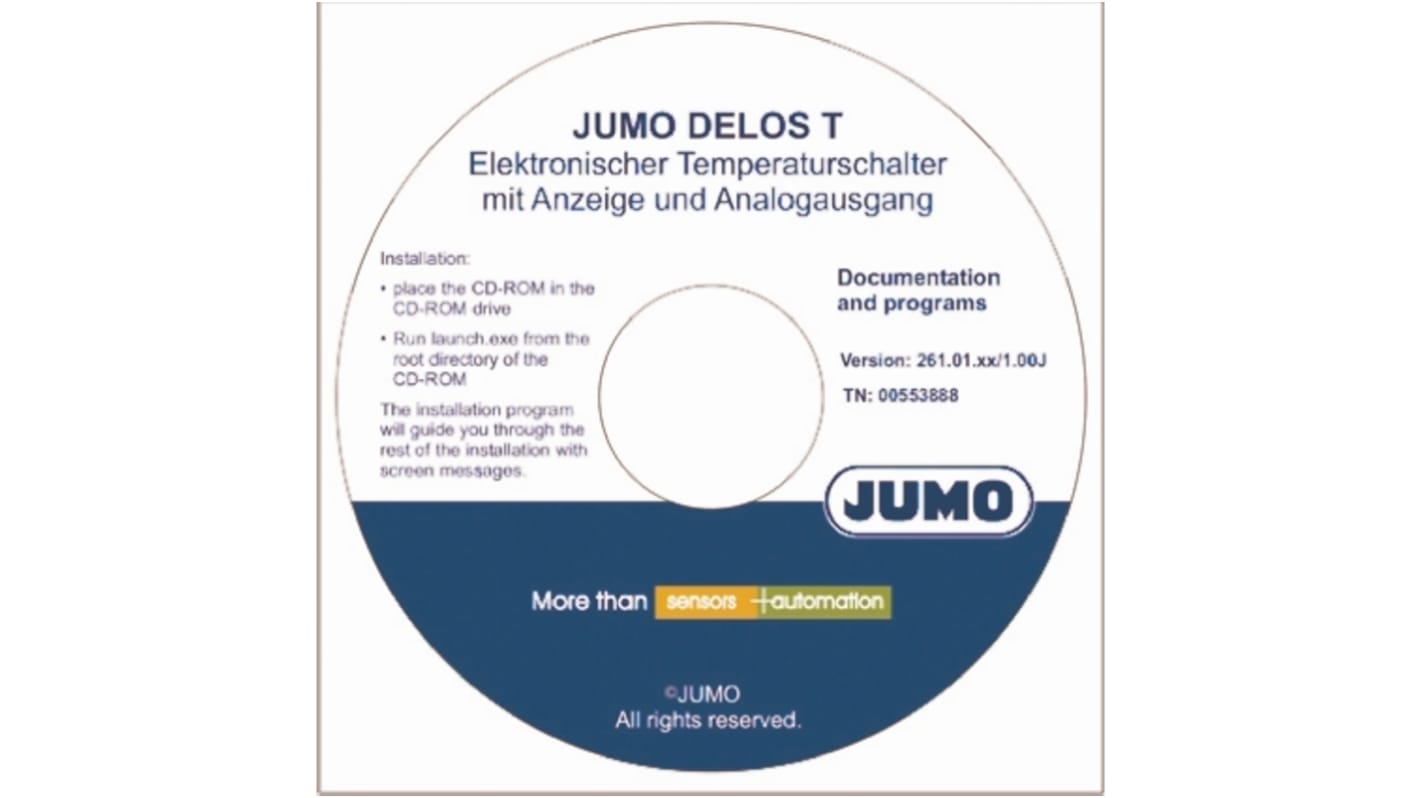 Jumo Setup-Programm Dtrans T 100 Software | RS