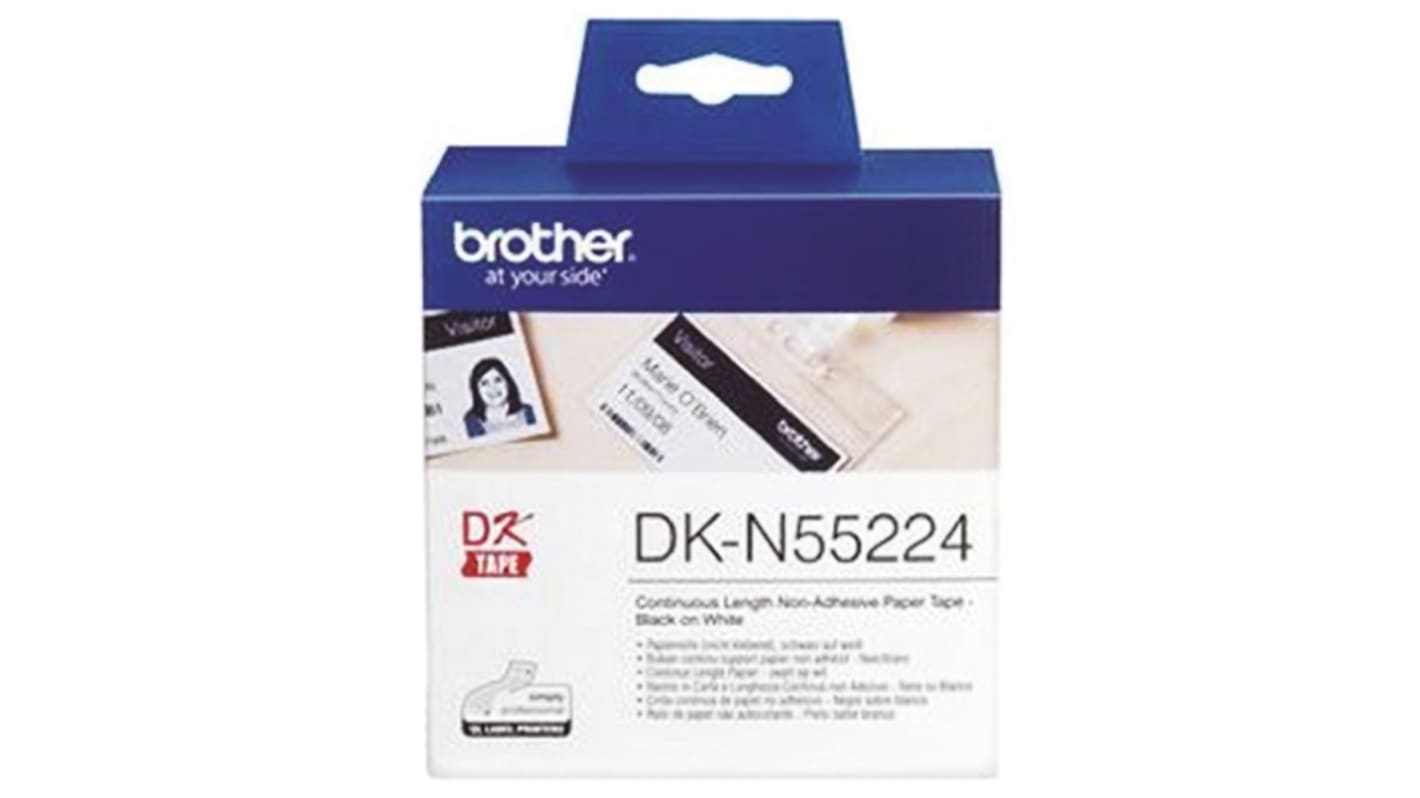 Brother Etikette auf Rolle x 54mm für QL 1060 N, QL 1100, QL 1100 Series, QL 1110 NWB, QL 500, QL 500 A, QL 500 BW, QL