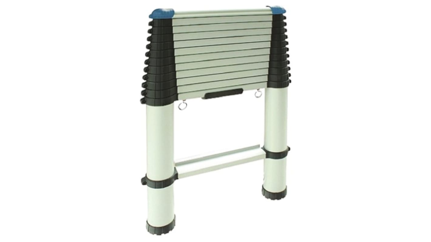 Zarges Telescopic Ladder Anodised 11 steps 3.3m open length