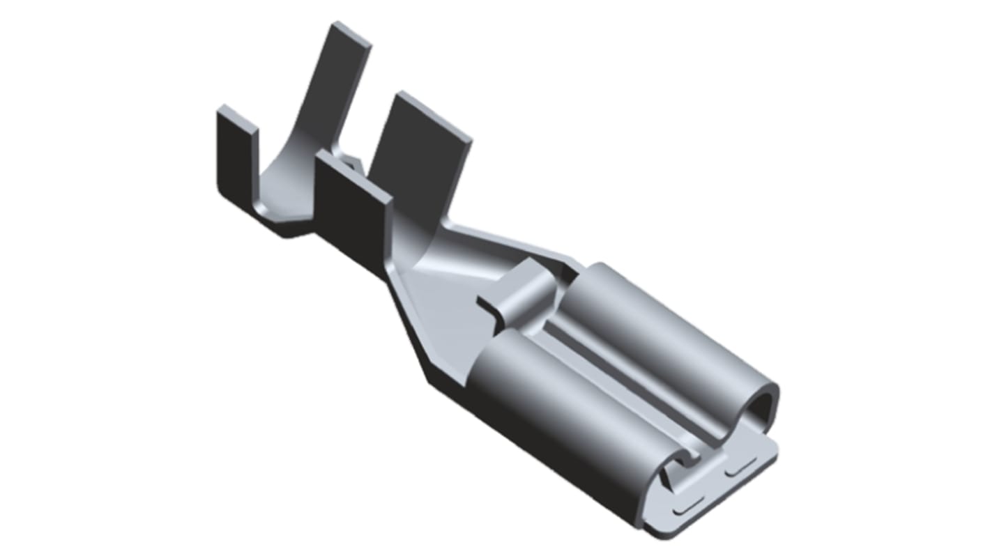 TE Connectivity Positive Lock .250 EX II Flachsteckhülse, Unisoliert, 6.35 x 0.81mm, Buchse, 1.6mm² - 6mm², 15AWG min
