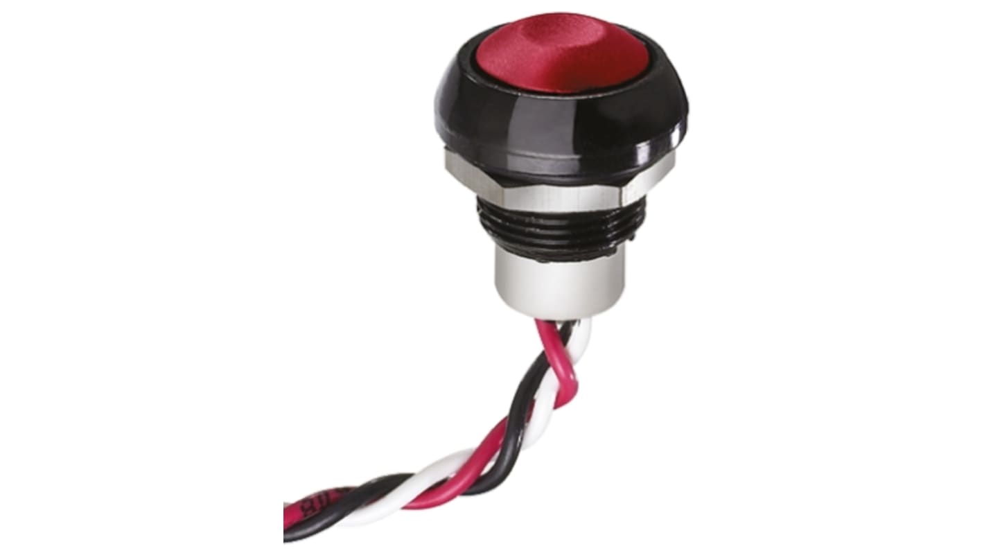 Hall effect pushbutton switch,red