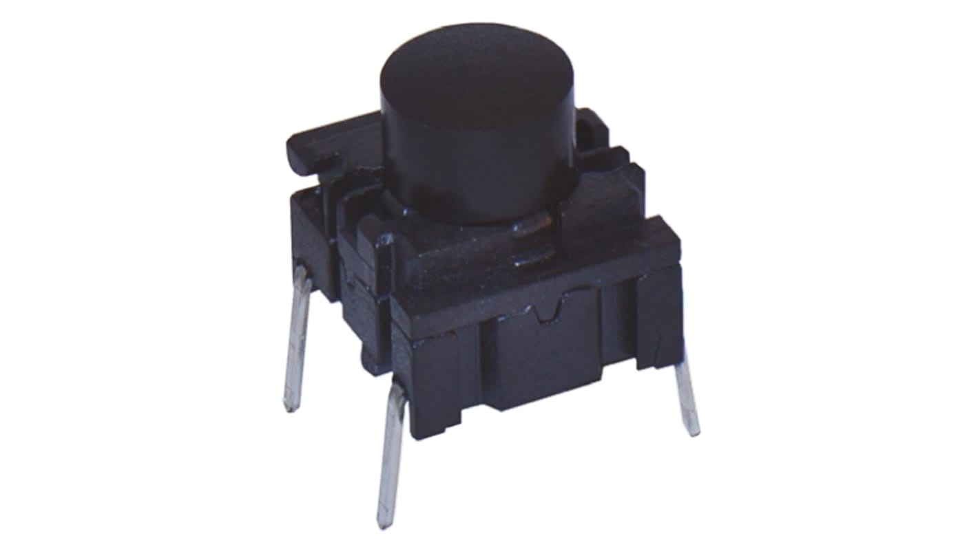 Interruptor táctil, Negro, contactos SPST 10.4mm, IP67