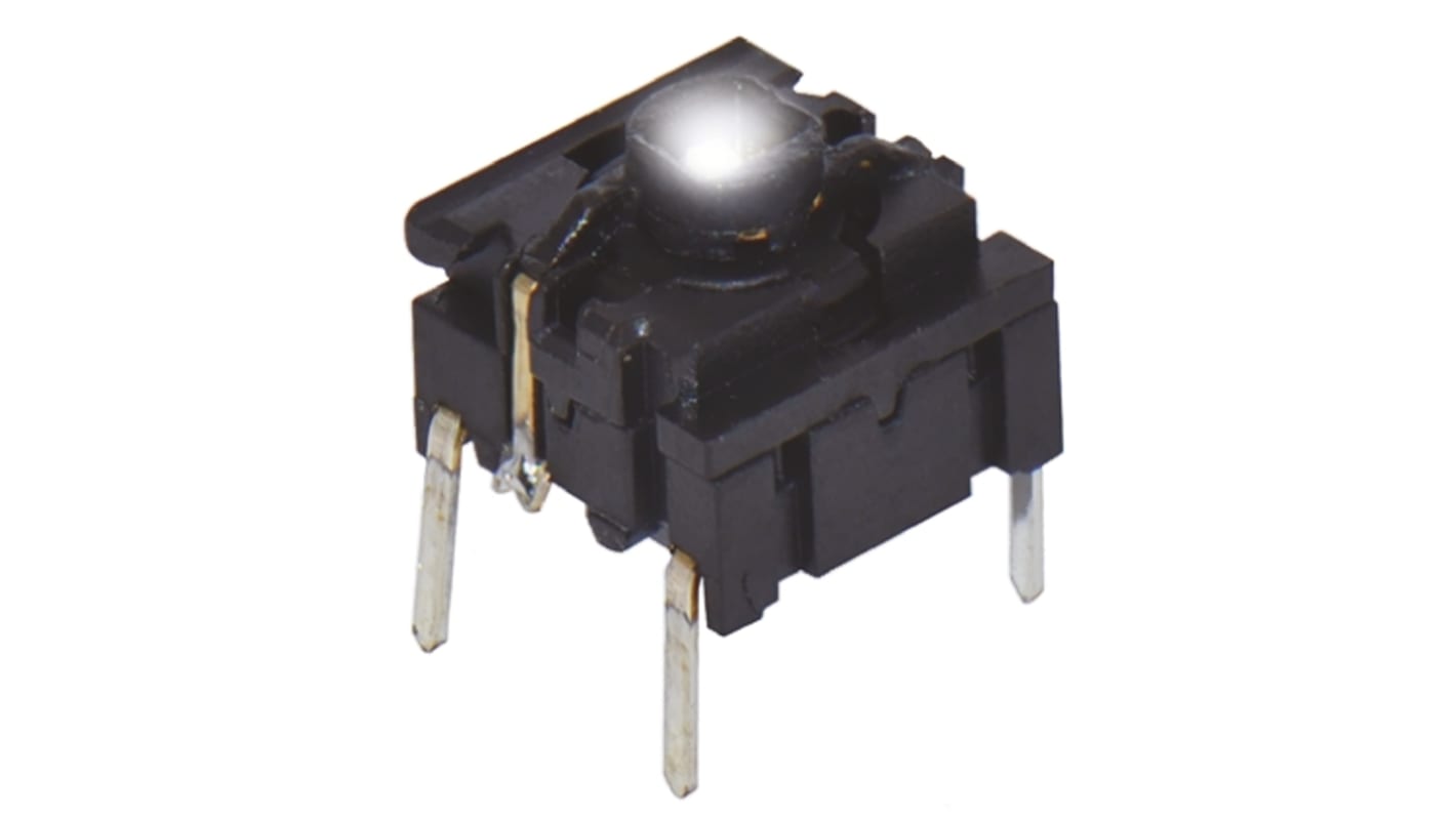 IP67 Cap Tactile Switch, SPST 50 mA @ 24 V dc