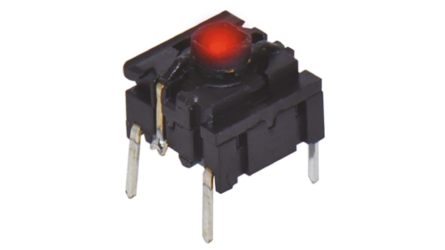 IP67 Cap Tactile Switch, SPST 50 mA @ 24 V dc