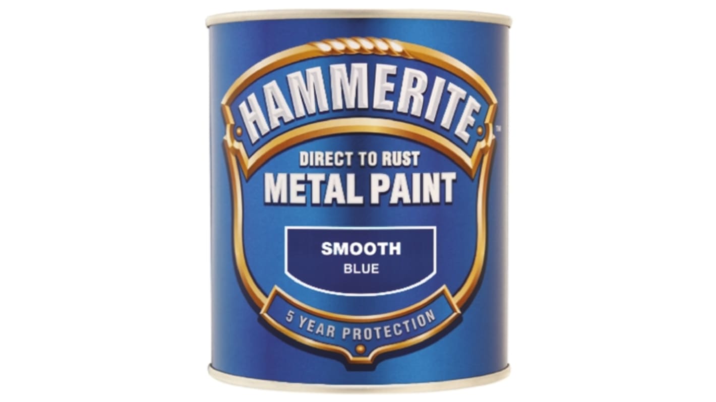 5084884 Hammerite Metal Paint in Smooth Blue 250ml RS
