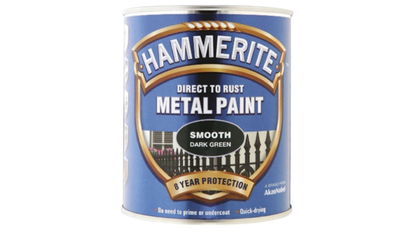 Hammerite Metal Paint in Smooth Green 250ml