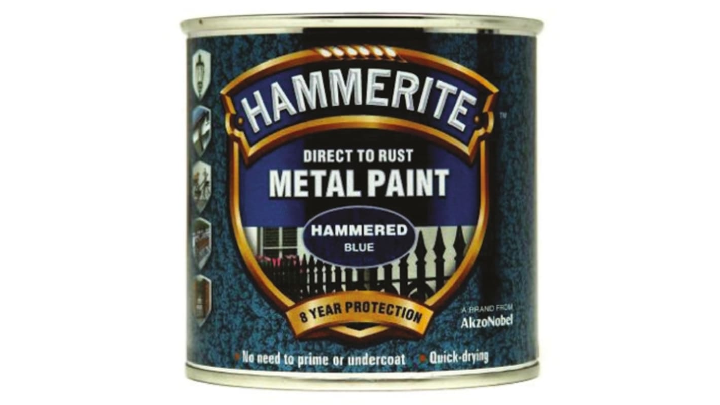 Hammerite Metal Paint in Hammered Blue 250ml