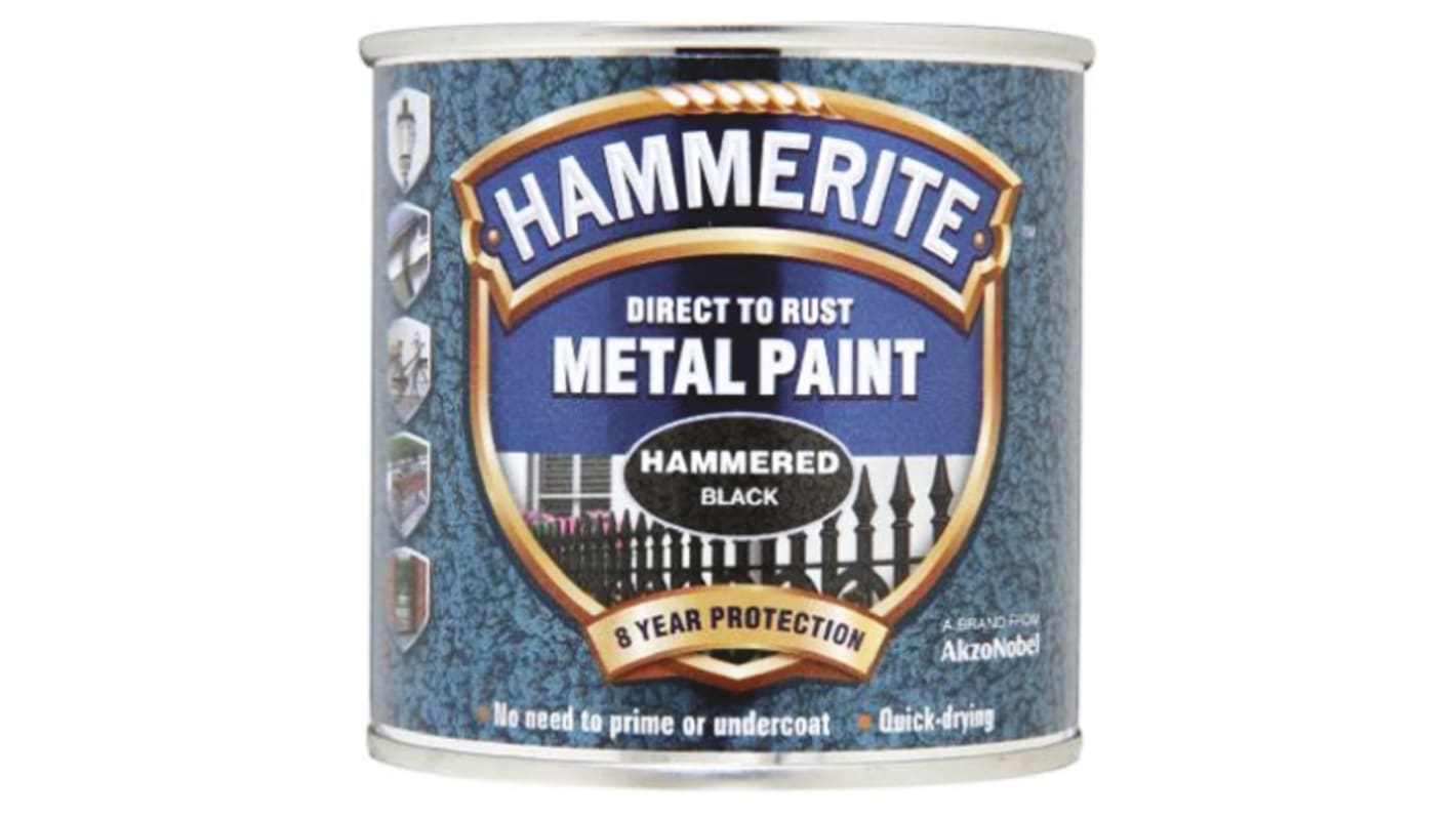 Hammerite Metal Paint in Hammered Black 2.5L