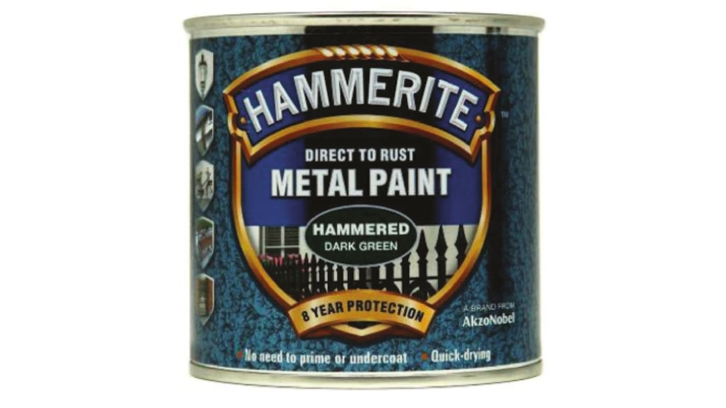 Hammerite Metal Paint in Hammered Green 2.5L