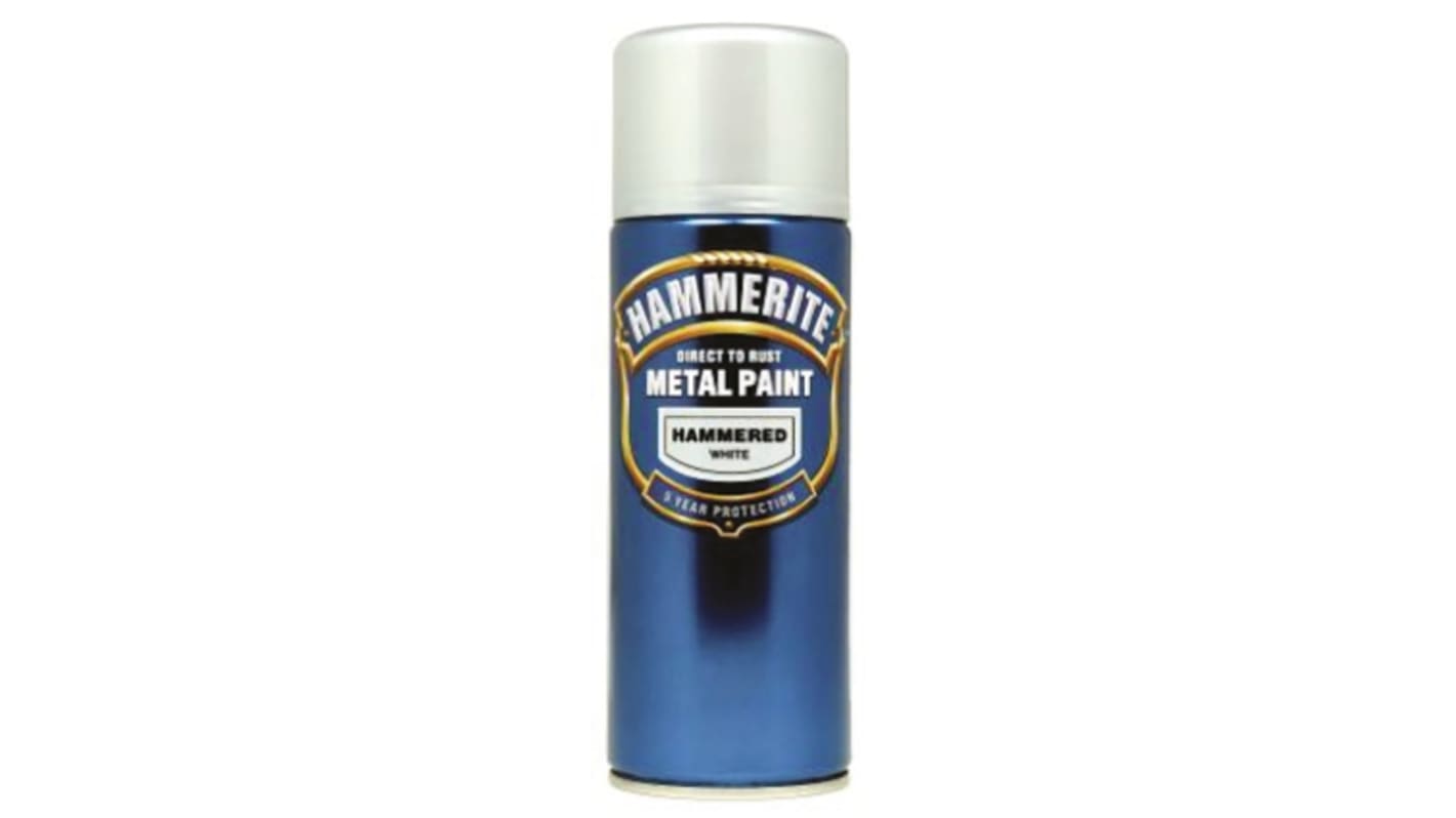 Hammerite 400ml White Hammered Spray Paint