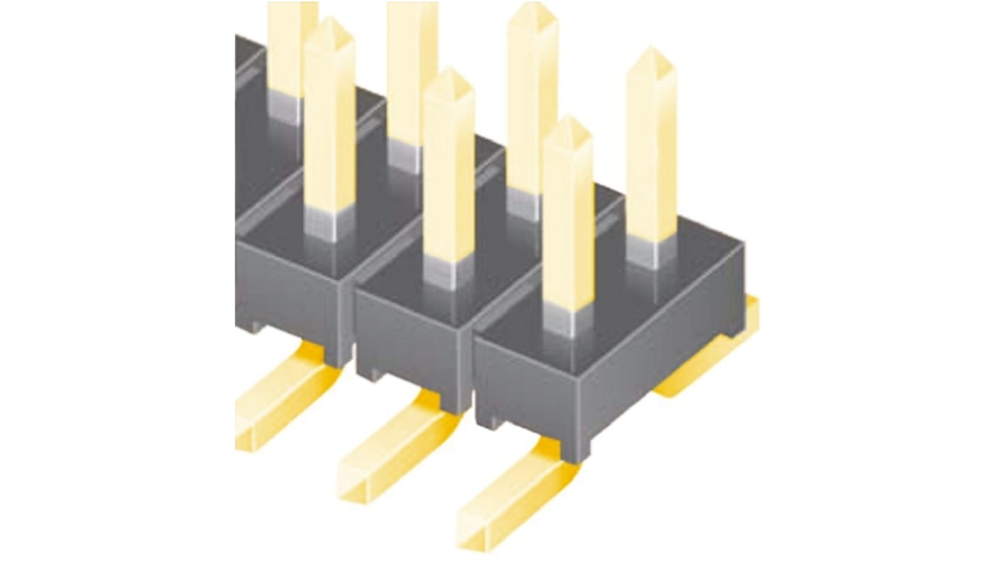 TMM-107-01-G-D-SM | Samtec TMM Series Straight Surface Mount Pin Header ...