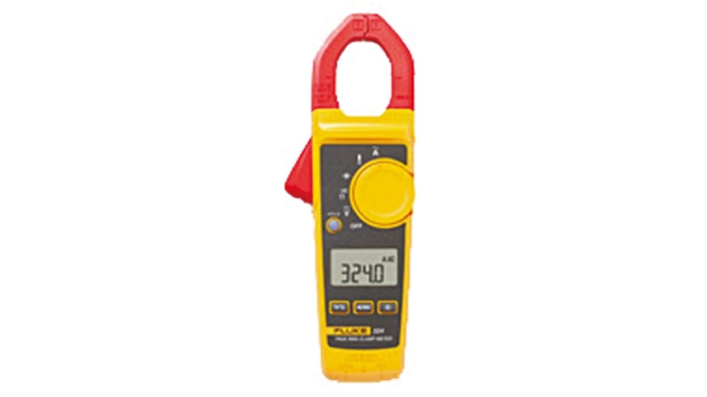 Fluke 324 Zangenmessgerät Strom, Spannung CAT III, CAT IV 600V ac / 400A ac, 600V dc, 400Ω, ISO-kalibriert