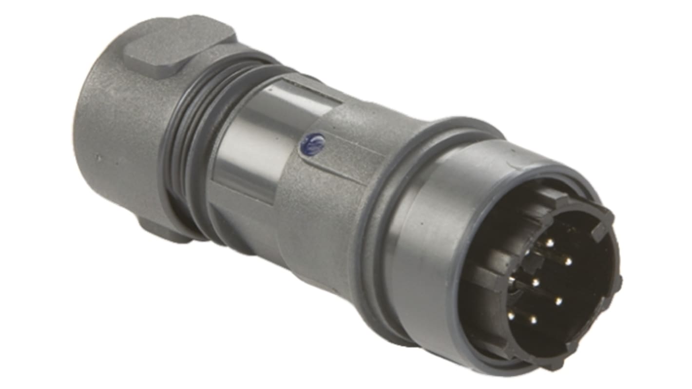 Bulgin Circular Connector, 8 Contacts, Cable Mount, Plug, Male, IP66, IP68, IP69K, Buccaneer 6000 Series