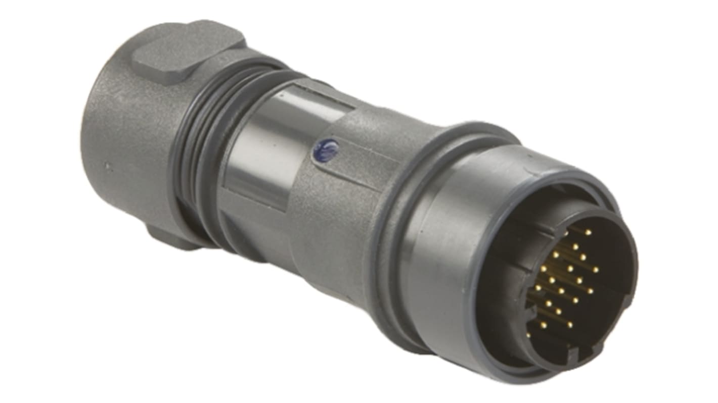 Bulgin Circular Connector, 22 Contacts, Cable Mount, Plug, Male, IP66, IP68, IP69K, Buccaneer 6000 Series