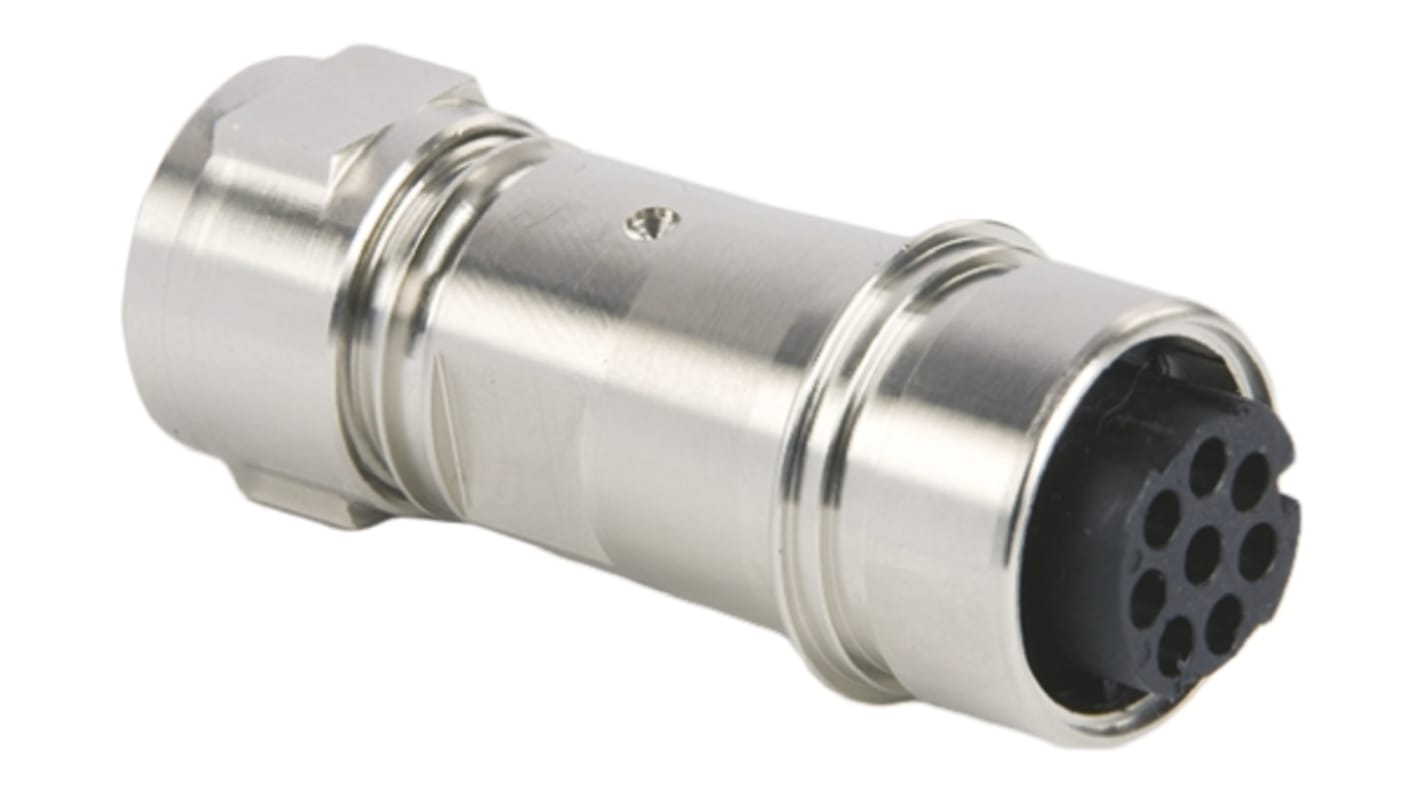 Bulgin Circular Connector, 8 Contacts, Cable Mount, Socket, Female, IP66, IP68, IP69K, Buccaneer 6000 Series