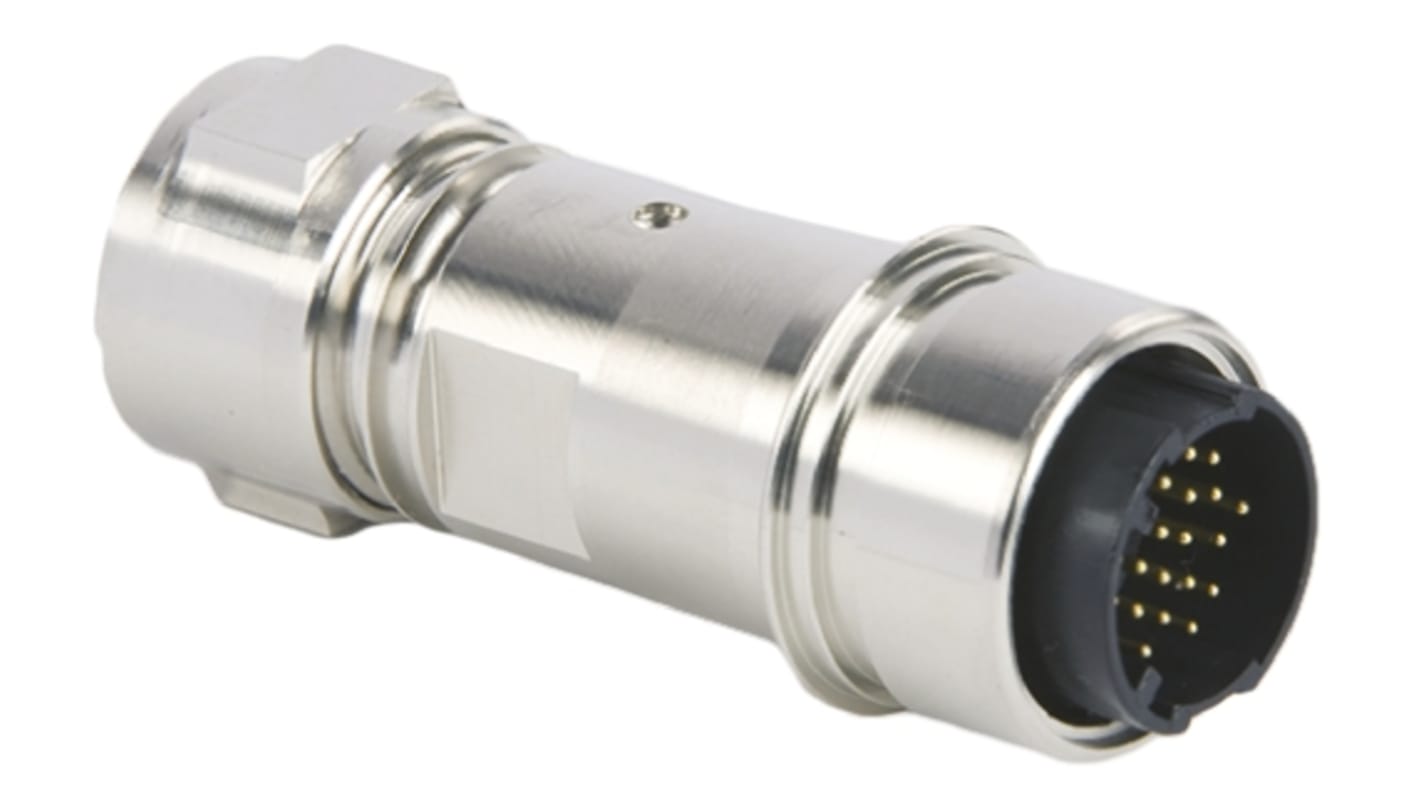 Bulgin Circular Connector, 22 Contacts, Cable Mount, Plug, Male, IP66, IP68, IP69K, Buccaneer 6000 Series