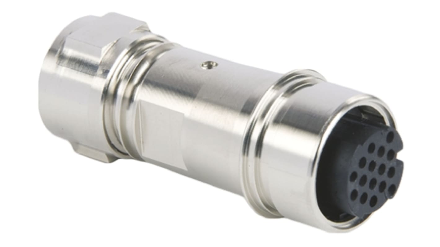 Bulgin Circular Connector, 16 Contacts, Cable Mount, Socket, Female, IP66, IP68, IP69K, Buccaneer 6000 Series