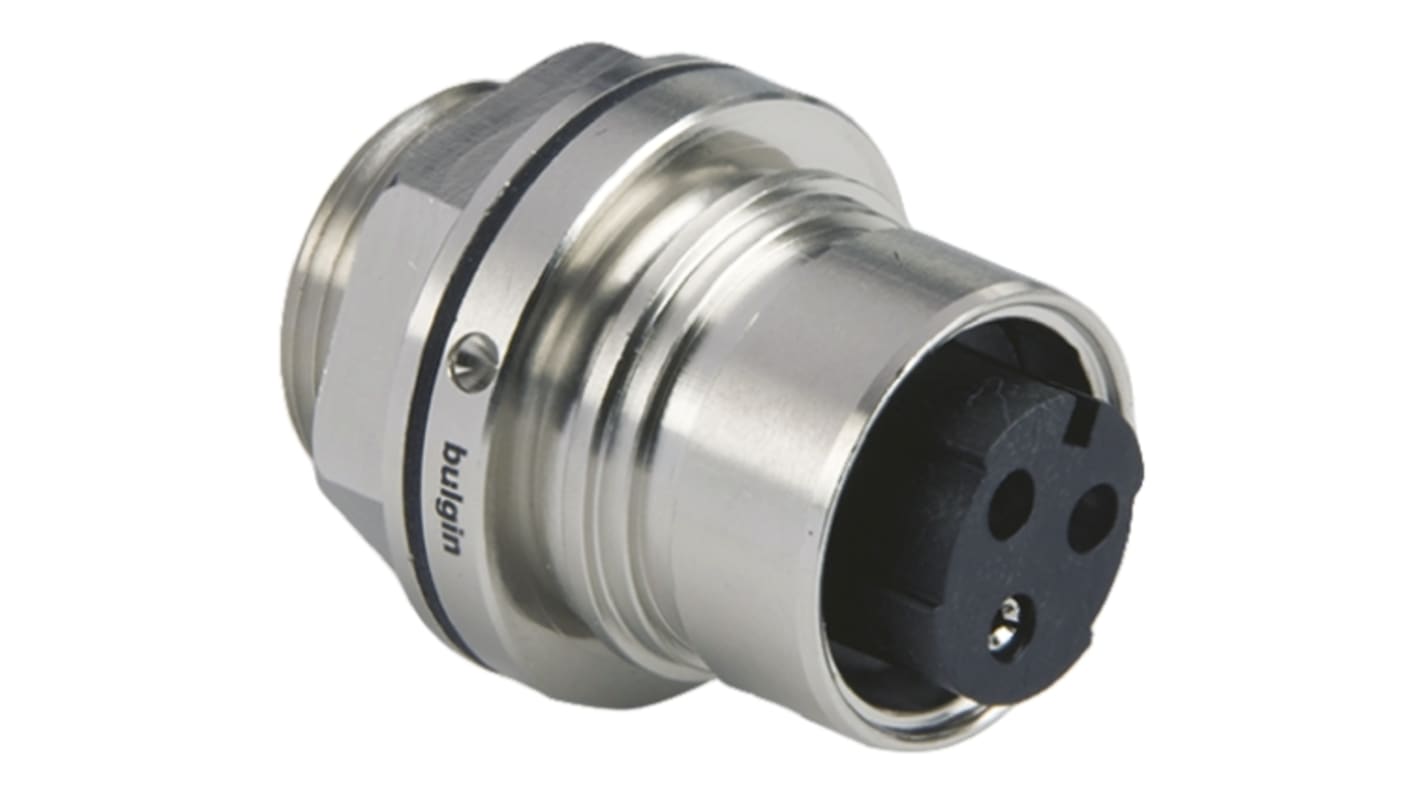 PXM6012/03S/ST Bulgin Circular Connector, 3 Contacts, Front Mount