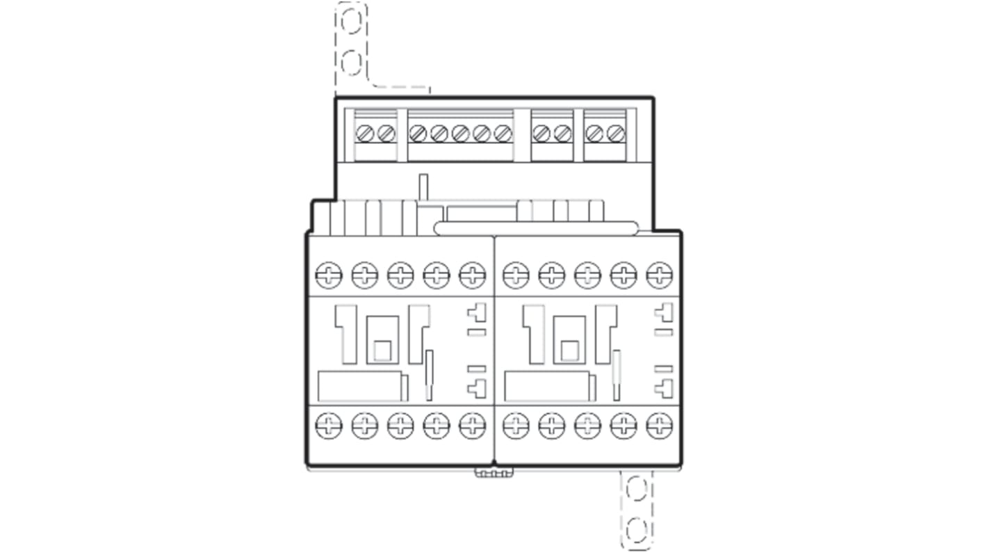 Siemens SIRIUS 3TK28 2-polet Kontaktor med 2 SLUTTE + 1 BRYDE Kontakter, 10 A Sikkerhed, 115 V ac spole