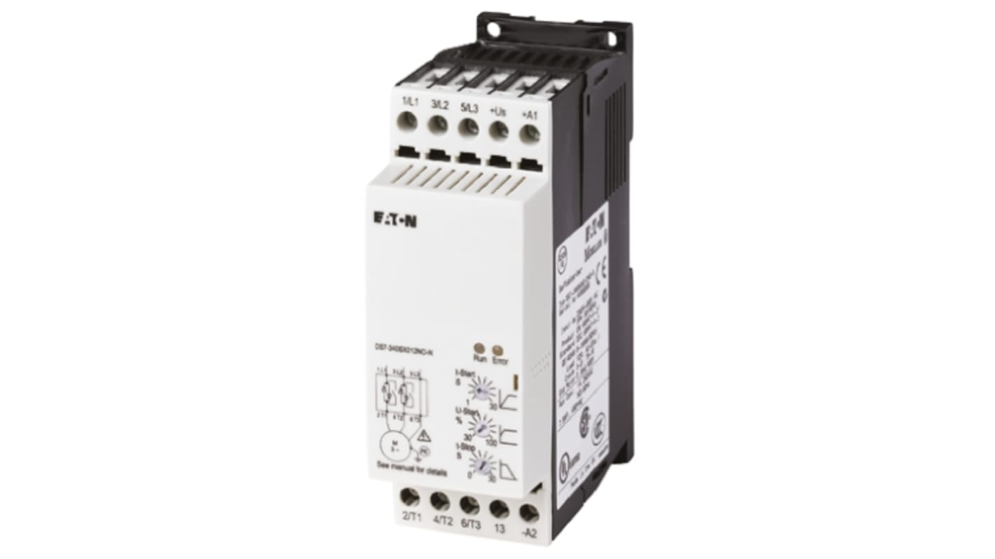 Arrancador suave Eaton Eaton Moeller, 12 A, 460 V ac, 5,5 kW, trifásico, IP20