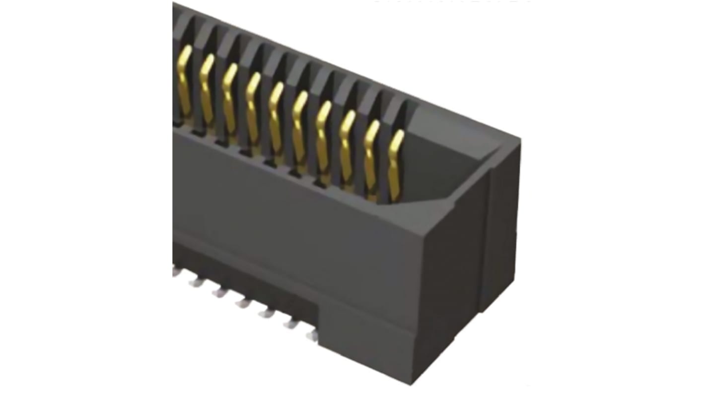 Samtec ERF8 Series Straight Surface Mount PCB Socket, 60-Contact, 2-Row, 0.8mm Pitch, Solder Termination