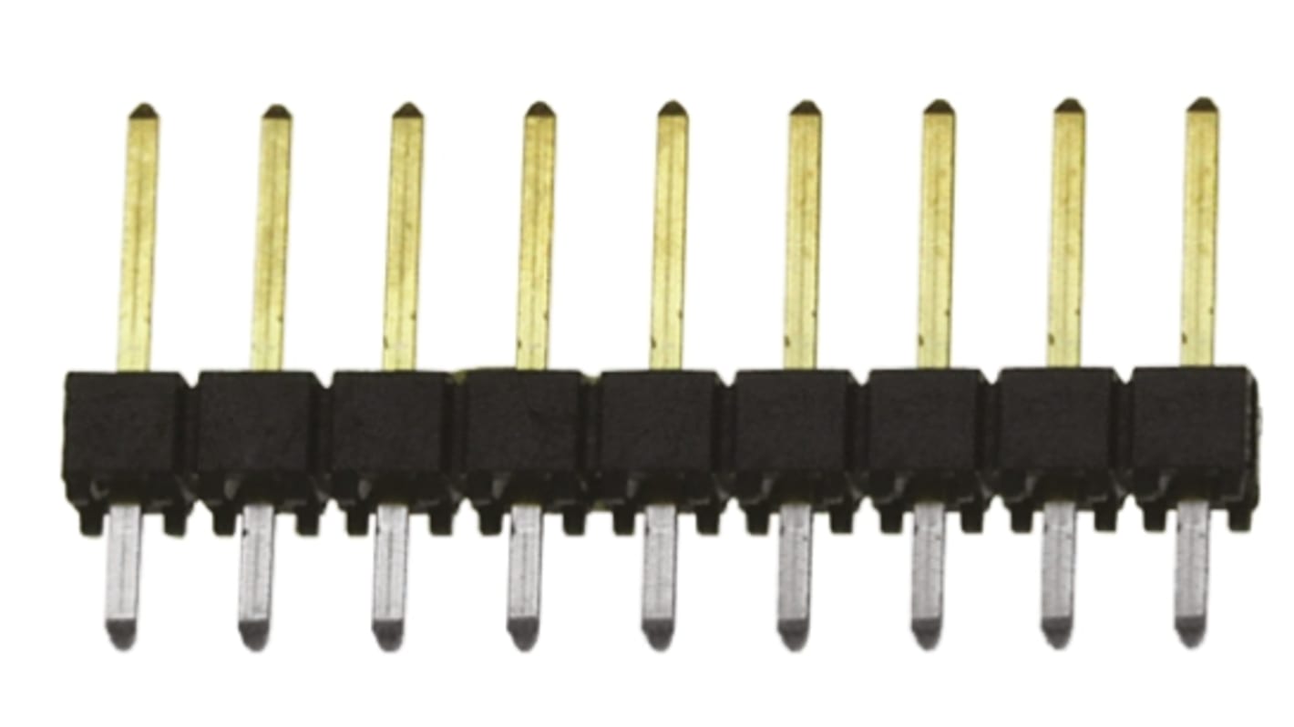 Connettore maschio Samtec, 9 vie, 1 fila, passo 2.54mm