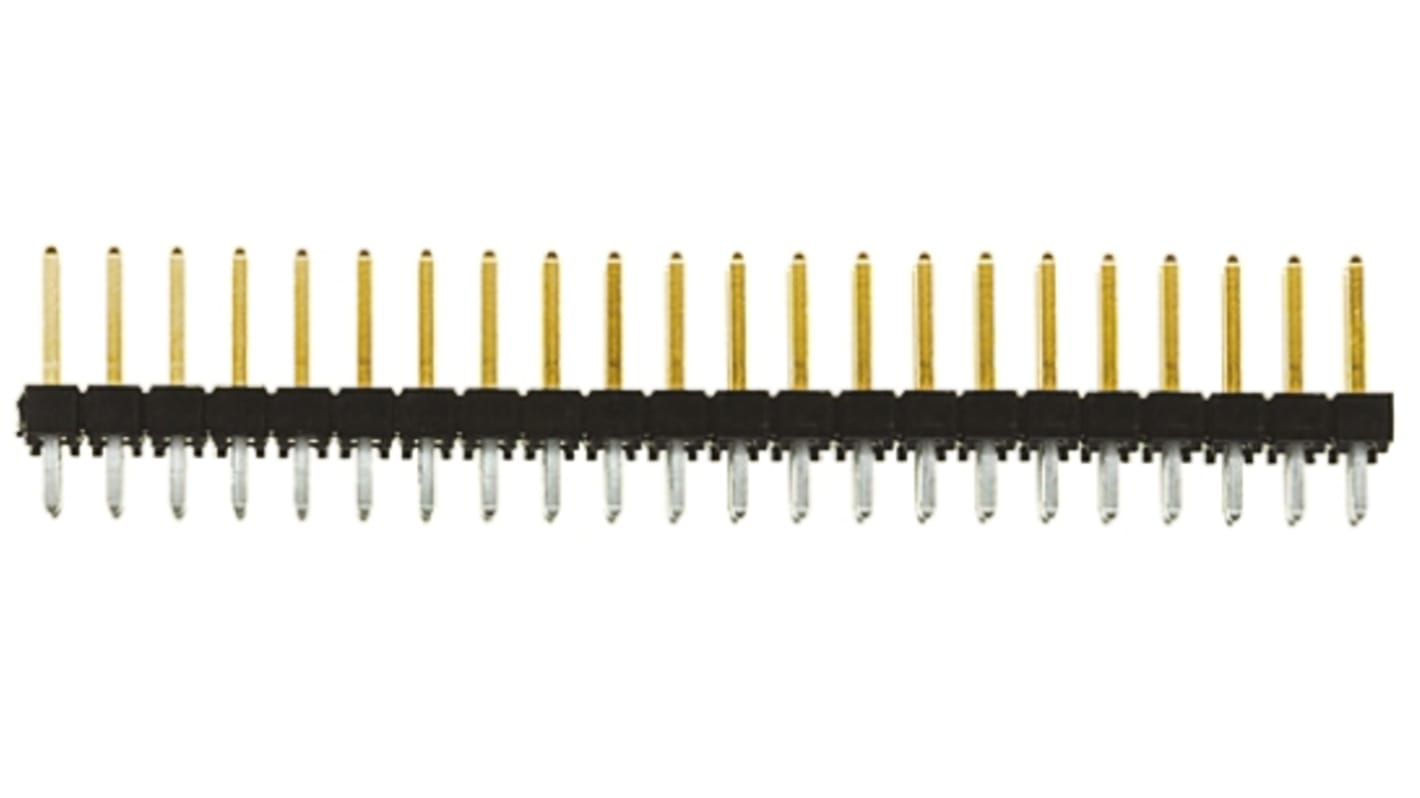 Samtec TSW Series Straight Through Hole Pin Header, 44 Contact(s), 2.54mm Pitch, 2 Row(s), Unshrouded