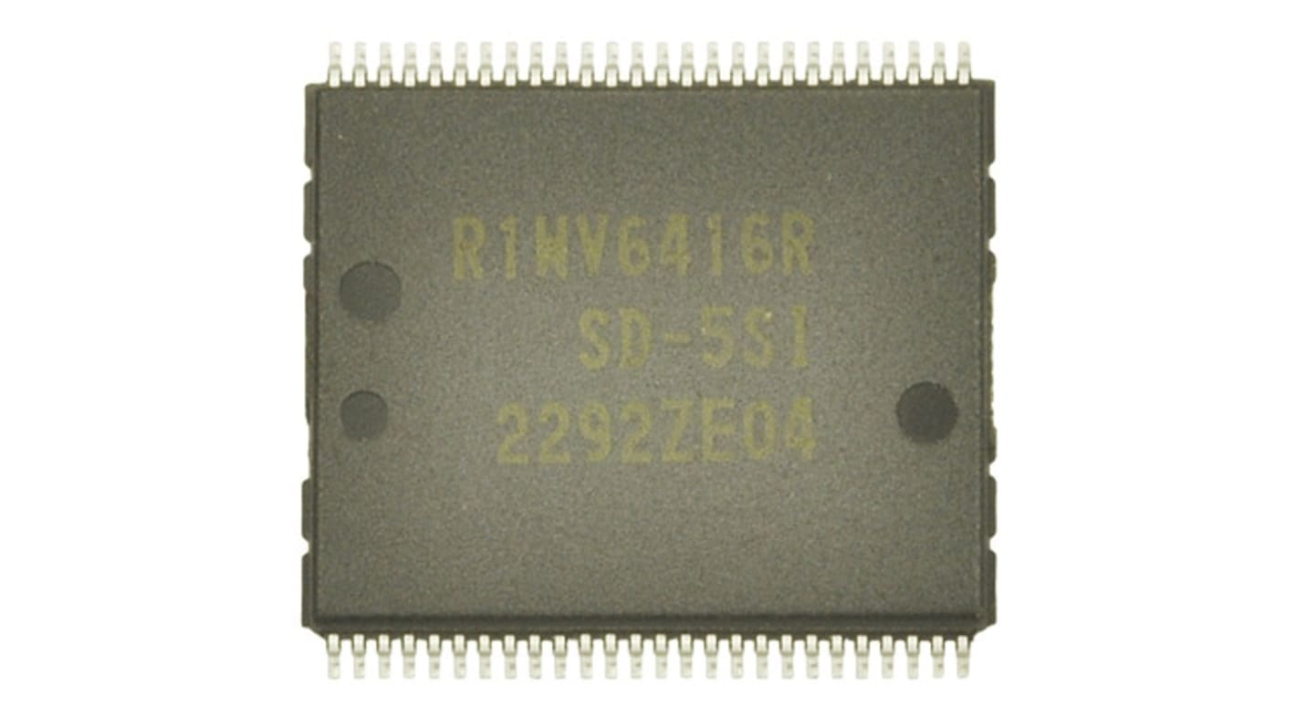 Renesas Electronics 64MBit LowPower SRAM 4M, 16bit / Wort, μTSOP II 52-Pin