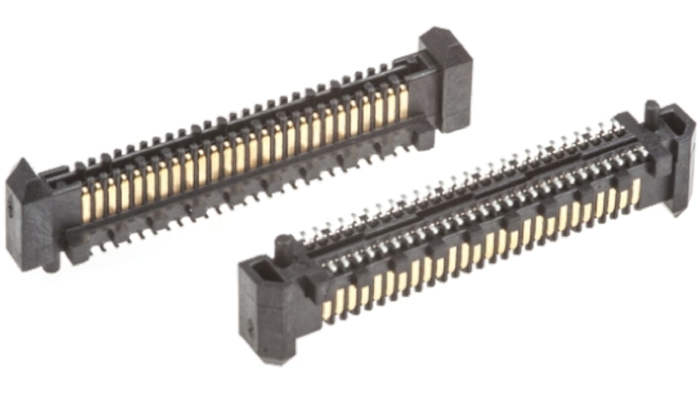 Conector macho para PCB Samtec serie Q Rate QRM8 de 156 vías, 2 filas, paso 0.8mm, para soldar, Montaje Superficial