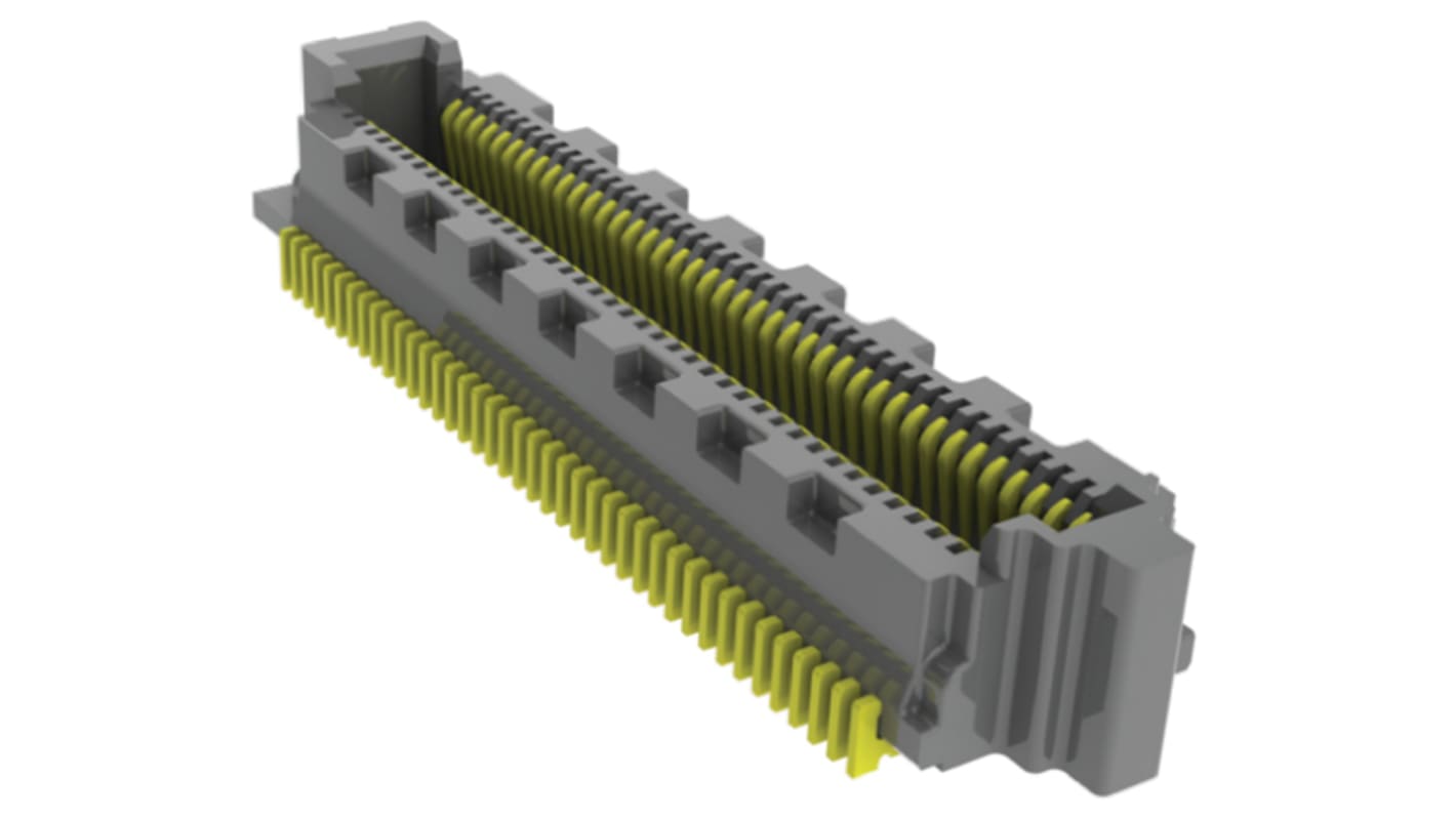 Samtec SS4 Series Straight Surface Mount PCB Socket, 20-Contact, 2-Row, 0.4mm Pitch, Solder Termination