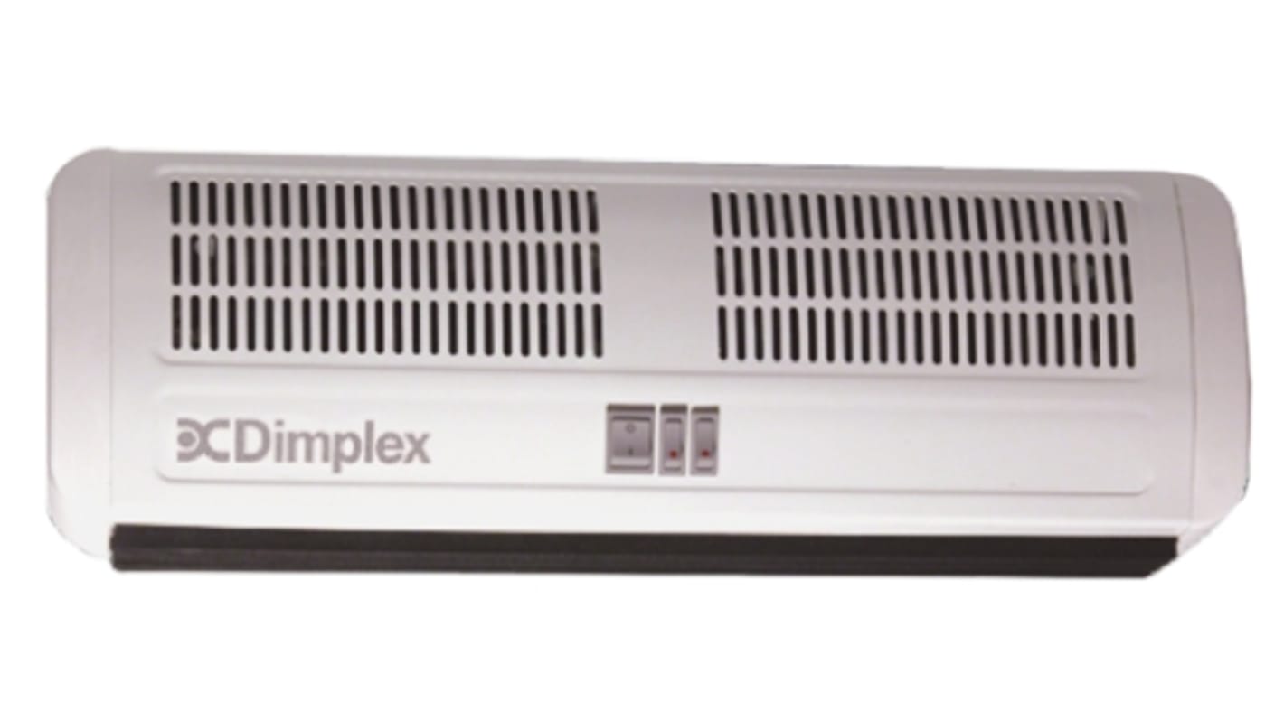 Cortina de aire Dimplex serie AC, caudal 212m³/h, , con calefacción, potencia calorífica 3kW