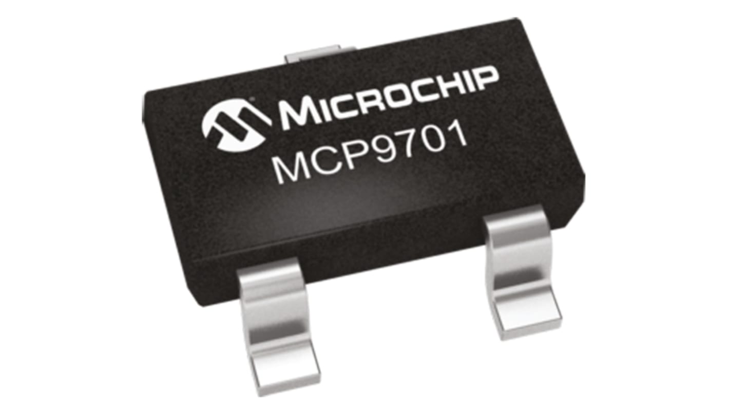 Microchip Spannung Spannungstemperaturfühler ±4°C SMD, 3-Pin, Analog -40 bis +125 °C.