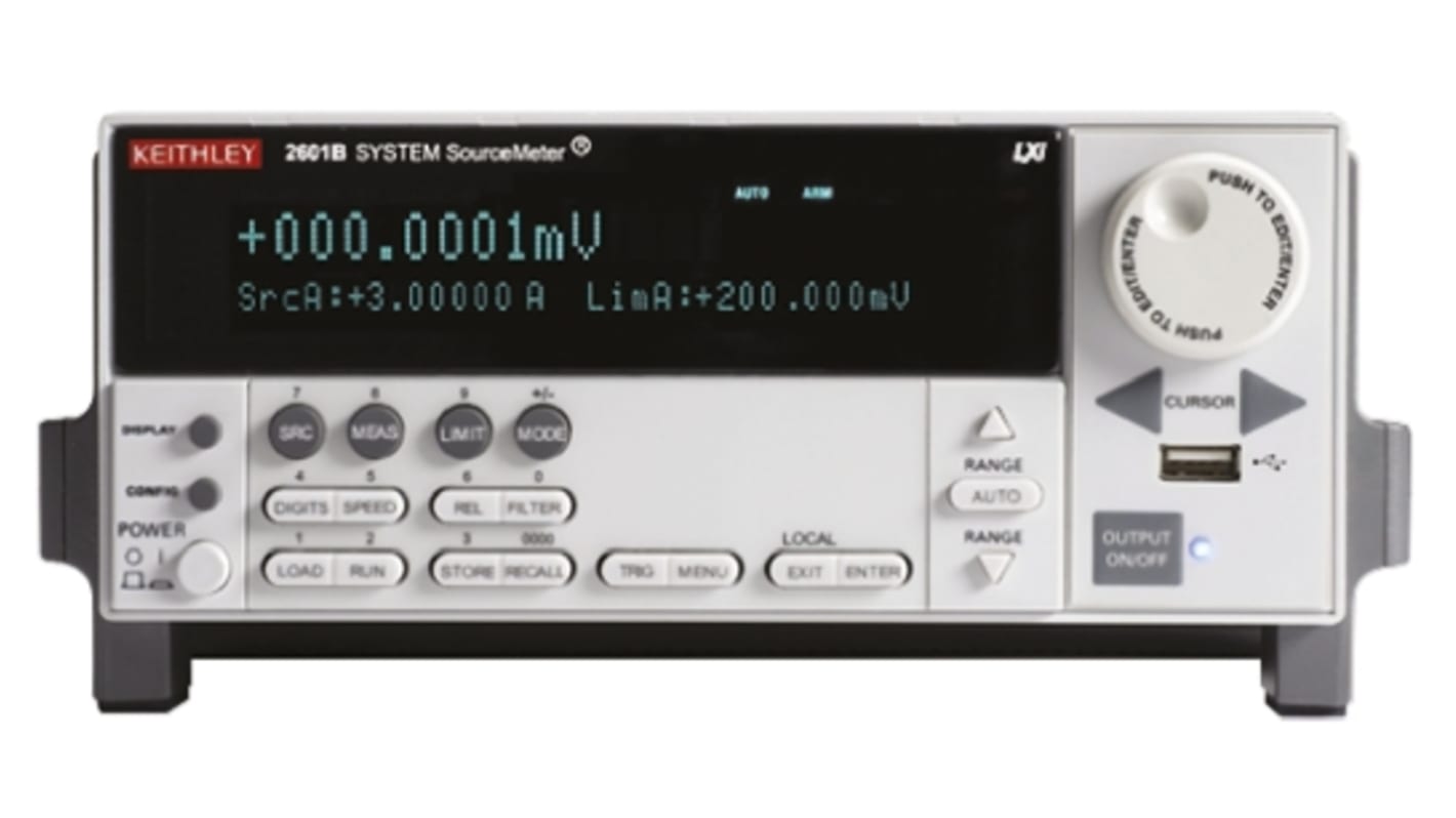 Keithley 2600 Sourcemeter 40 W, ±100 mV → ±40 V / ±100 nA → ±10 A, 50 nΩ → 40 TΩ